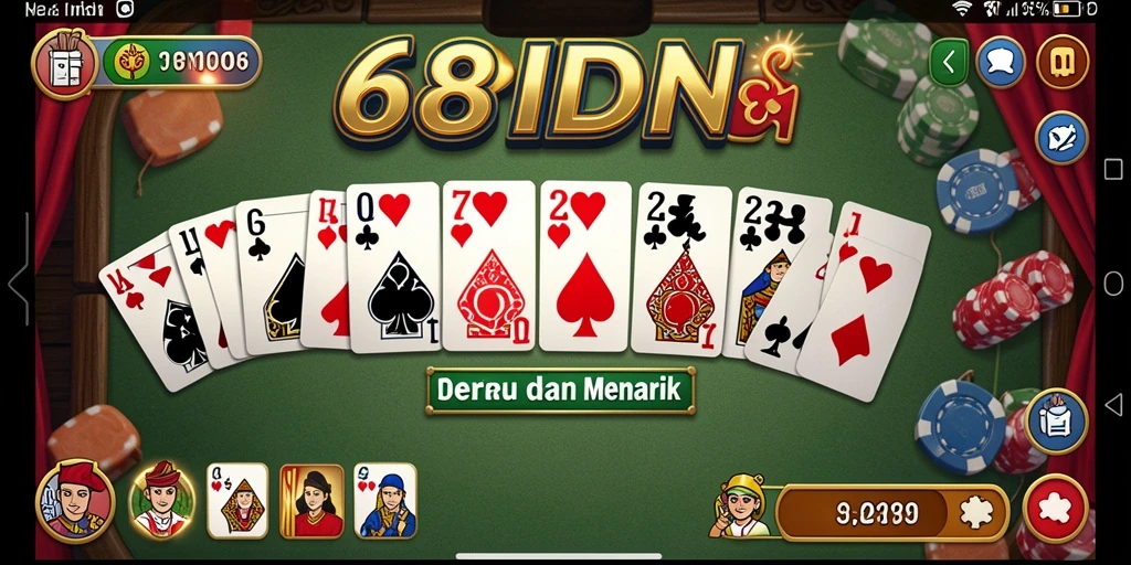 Tampilan screenshot gameplay 68IDN yang menggambarkan keseruan permainan Domino.