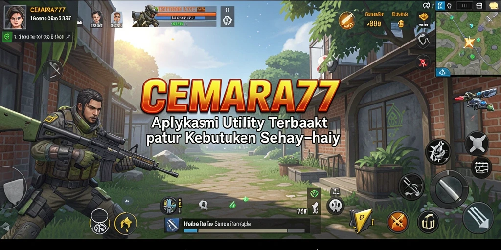 Tampilan aplikasi CEMARA777 dengan berbagai fitur Utility yang menarik.
