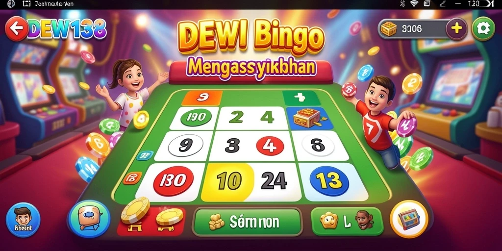 Tampilan gameplay DEWI138 yang seru dan menarik saat bermain Bingo.
