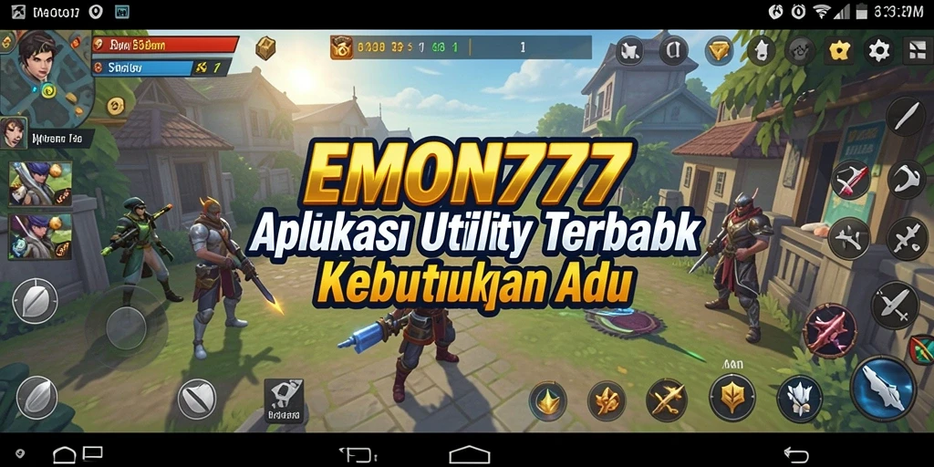 Tampilan utama EMON777 yang memudahkan pengguna dalam mengakses fitur Utility.