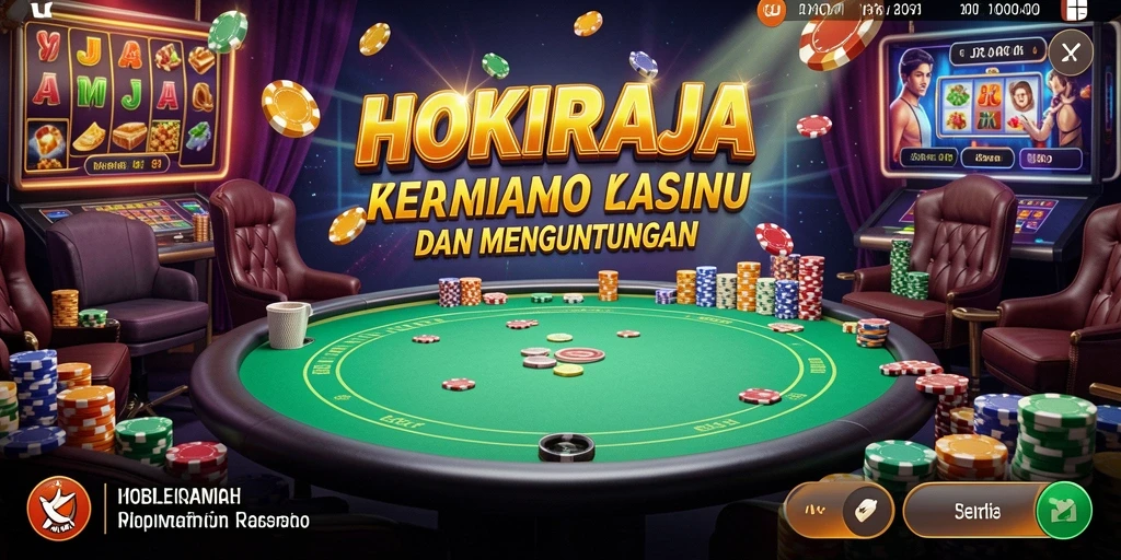 Screenshot HOKIRAJA menampilkan aksi gameplay Kasino yang mendebarkan.