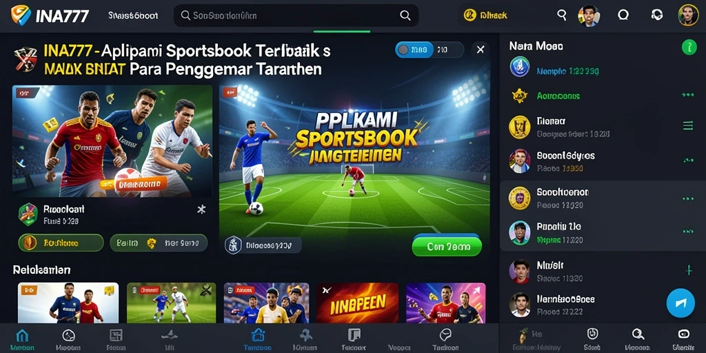 Tampilan utama <strong>INA777</strong> menunjukkan antarmuka ramah pengguna untuk taruhan olahraga.