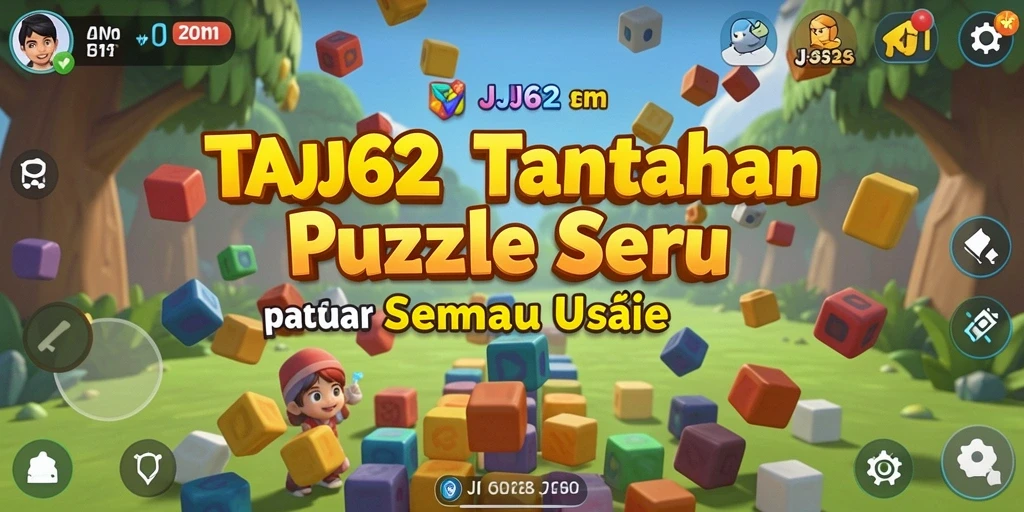 Screenshot dari gameplay Puzzle JJ62 yang menantang dan menyenangkan.