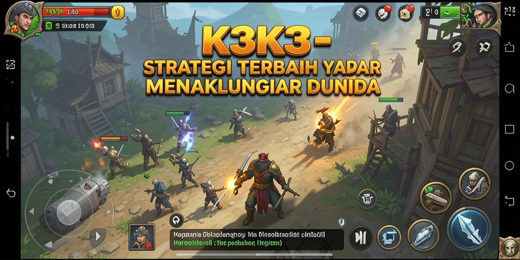 Tampilan gameplay K3K3 yang intens dan penuh strategi.