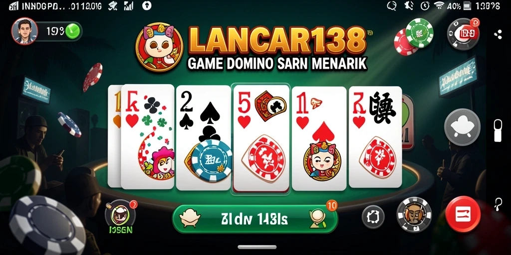 Tampilan gameplay Domino yang menarik di LANCAR138.