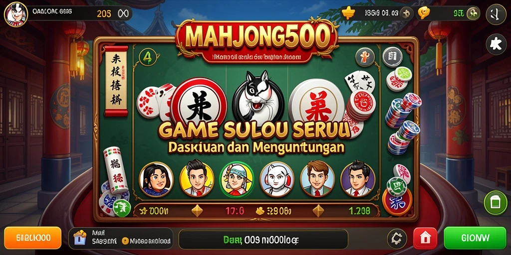 Tampilan gameplay Slot yang menarik di MAHJONG500.