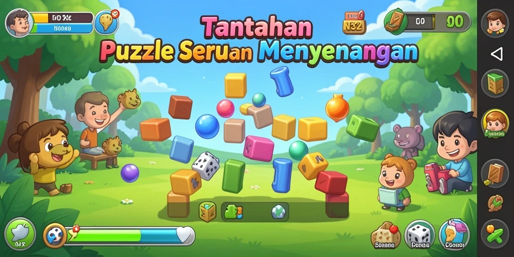Tampilan gameplay N32 yang menarik dengan berbagai teka-teki.
