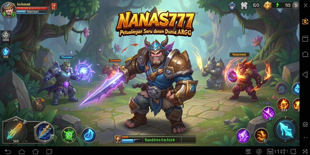 Tangkapan layar gameplay NANAS777 yang menunjukkan aksi pertempuran seru dalam dunia ARPG.