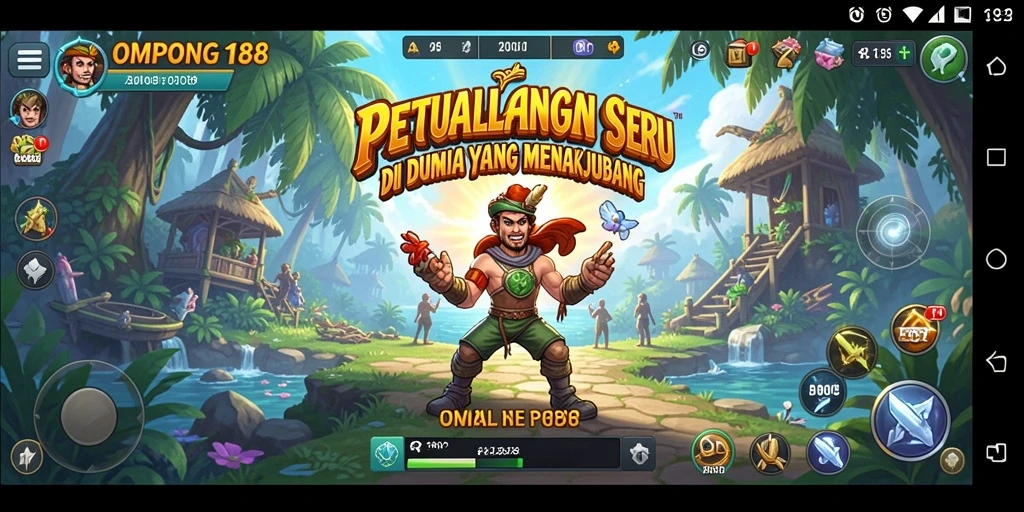 Tampilan gameplay OMPONG188 yang penuh aksi dan petualangan.