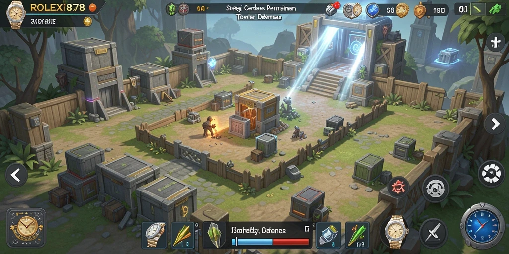 Gameplay menegangkan dan menara strategis di ROLEX878.