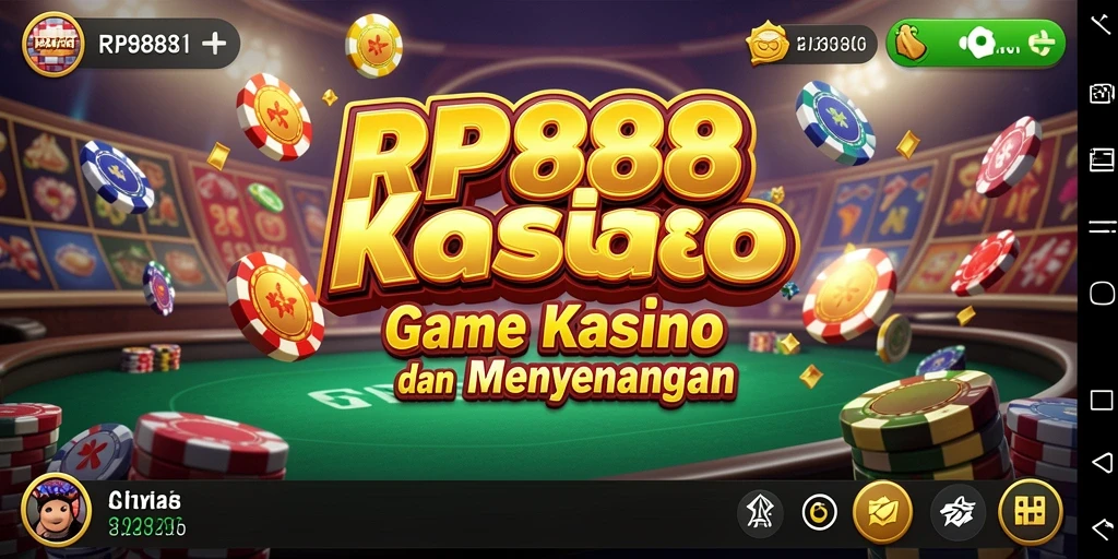 Tampilan gameplay menegangkan dalam RP888 yang menonjolkan keseruan Kasino.