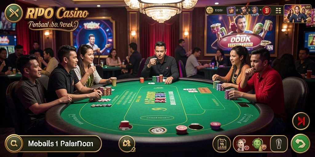 Screenshot RPOK menampilkan gameplay Live Casino yang seru dan interaktif.