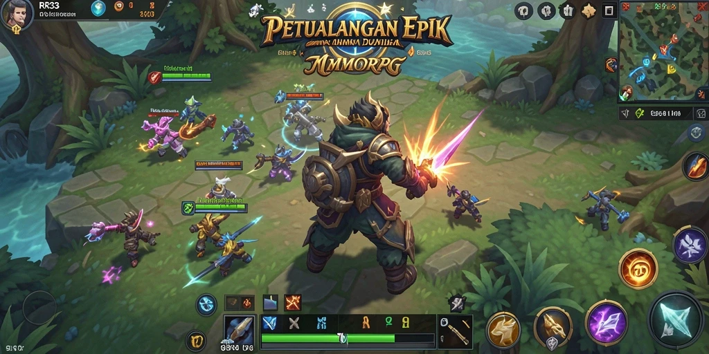 Gameplay seru dalam <strong>RR33</strong> yang memperlihatkan pertarungan dinamis antar pemain.