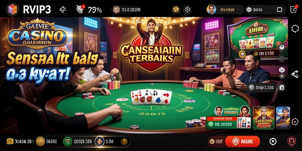 Tampilan gameplay Live Casino yang menarik dan interaktif.