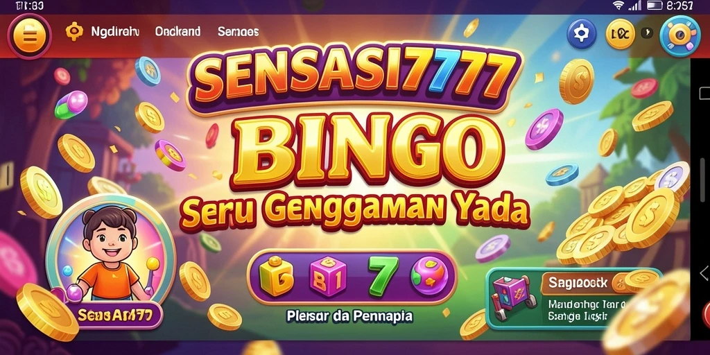 Tampilan gameplay Bingo SENSASI777 yang seru dan mengasyikkan.