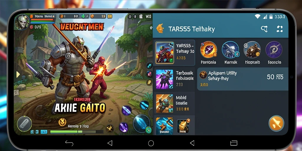 Screenshot utama TAR555 menampilkan antarmuka aplikasi Utility yang menarik.